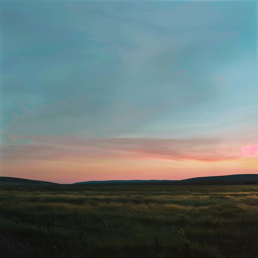 Envision a vast expanse of prairie under a twilight sky, the colors melding into the horizon, with gentle acoustic sounds capturing the peaceful yet profound essence of rural life. This track conveys a sense of tranquility and the beauty of simplicity.