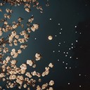 relaxing melodies portraying serenity under moonlit sakura petals