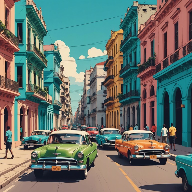 Embrace an exhilarating musical chase through the vibrant streets of havana, where traditional latin rhythms blend with thrilling cinematic elements, creating a vivid soundscape that captures the essence of a high speed pursuit. This piece uses dynamic tempo changes and intense instrumentation to bring the excitement of a chase to life.