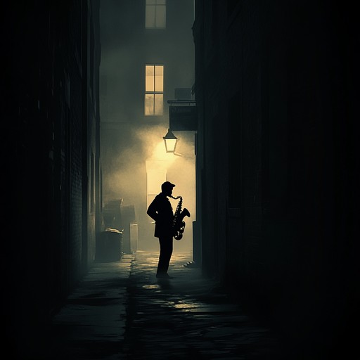 An instrumental piece set in a shadowy alley, echoing the mysteries of the urban night. Haunting melodies interweave with ambient city sounds, creating a captivating sense of intrigue.