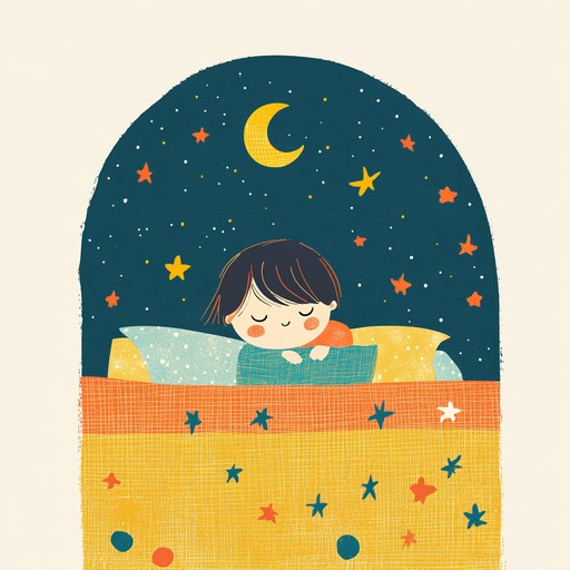 Crafted for a serene bedtime, this tender lullaby uses a soft harp melody to create a comforting and magical atmosphere perfect for children. The delicate plucking of strings guides listeners into a dreamy state, with an overall tone that is gentle and soothing, encouraging relaxation and sleep.