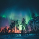 reflective, soothing tune inspired by northern lights over finland