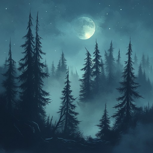 This piece delves into the shadows of a forest at night, weaving eerie, dramatic tunes that uncover hidden stories and secrets, inviting you into a world of dark beauty and mystery