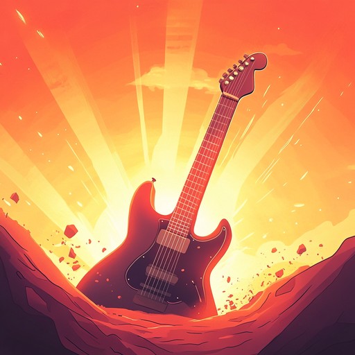 An uplifting instrumental heavy metal track featuring energetic guitar riffs, powerful drumming, and cheerful melodies that create a vibrant and exuberant atmosphere, inspiring joy and excitement in listeners.