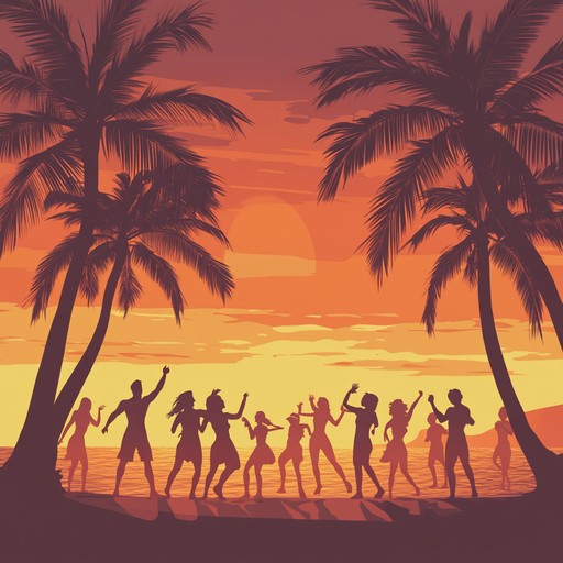 A joyous and energetic track featuring island rhythms, steel drums, and tropical percussion. Perfect for outdoor gatherings, the music evokes the spirited atmosphere of a sunset festival, combining festive beats and melodies that create a sense of island paradise fun and celebration.