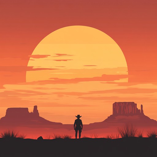 An instrumental western piece that combines heartfelt guitar melodies with soulful harmonica, capturing the raw emotions of a desert sunset. Perfect for evoking a sense of passion, longing, and the rugged beauty of the wild west.