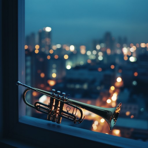 A soulful instrumental salsa piece featuring a muted trumpet that expresses the deep emotions of solitude felt in the midst of a bustling city at night. The composition blends gentle rhythms with poignant melodies, creating an atmosphere of introspection and longing.