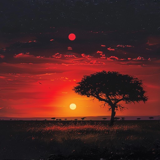 Imagine the vast, open serengeti at dawn: the cool, brisk air filled with the promise of a new day. This instrumental captures that expansive, awe-inspiring moment when the first rays of sun crest over the horizon, illuminating the plains and casting long shadows. The music builds slowly, mirroring the rising sun, with layers of sound that evoke feelings of wonder and majesty.