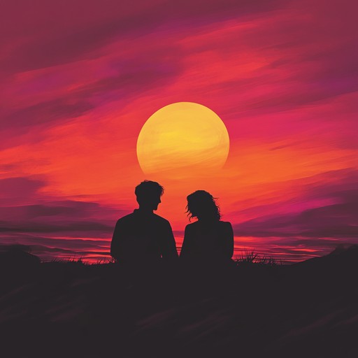 A heartfelt rock instrumental that captures the raw emotion and romantic intensity of a love story unfolding at twilight. This track features soaring guitar solos, and a steady, driving beat, perfect for encapsulating the feeling of being in love.