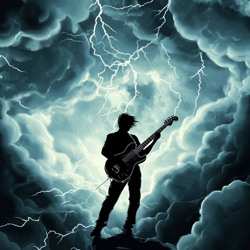 An instrumental journey through electrified skies, this hard rock composition combines powerful guitar riffs with intricate melodies, evoking the energy and mystery of a brewing storm. The music captures the tension and release of thunderous skies, inviting listeners into a world of intrigue and raw power.