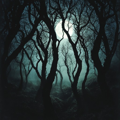 Echoes reverberate through an ethereal abyss, with each note chilling and foreboding. The electric guitar weaves through dark ambient tones, creating a melancholic, somber atmosphere that grips the listener with a sense of impending dread.