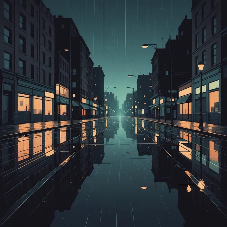 The track encapsulates a journey through deserted city streets at night, mirroring a deep inner sadness with slow, heavy beats that resemble a heart in despair. The music is layered with a haunting acoustic guitar that adds to the melancholy atmosphere, making each note resonate with the feelings of solitude and reflection.