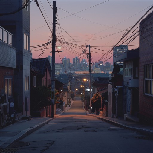 This instrumental k pop track uses piano and strings to evoke the deep, reflective longing often associated with personal loss and nostalgia, set against the backdrop of seoul's urban life