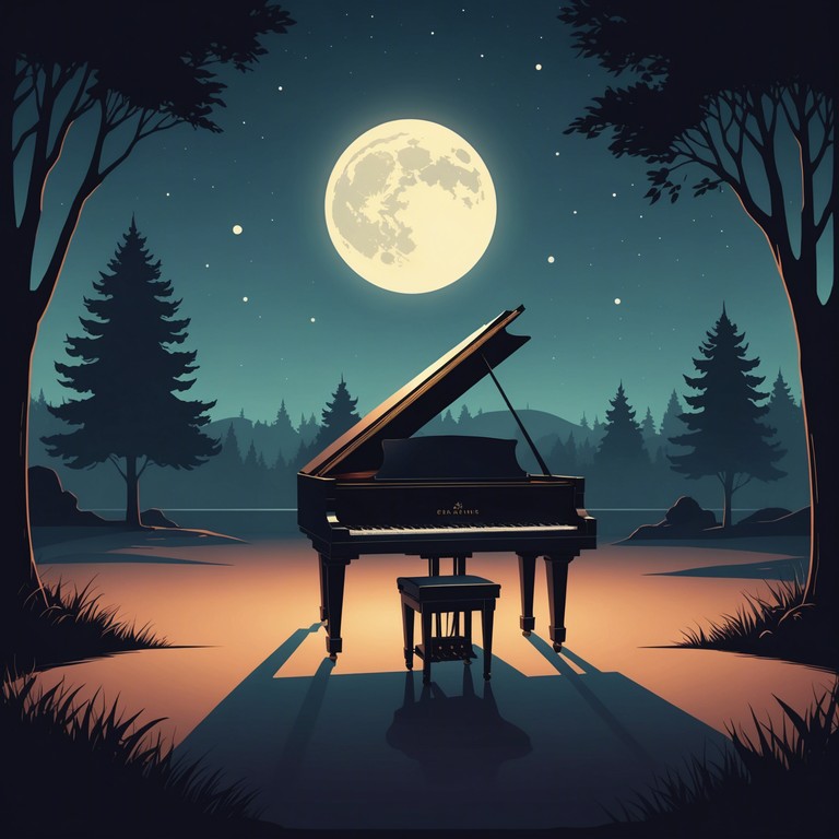 A composition where haunting melodies intertwine with elegant piano to create a song that feels like a melancholic midnight dance. The music draws listeners into a world of shadow and light, blending classical sensibilities with a touch of sorrow. Perfect for reflective evening listening or a sophisticated, introspective gathering.