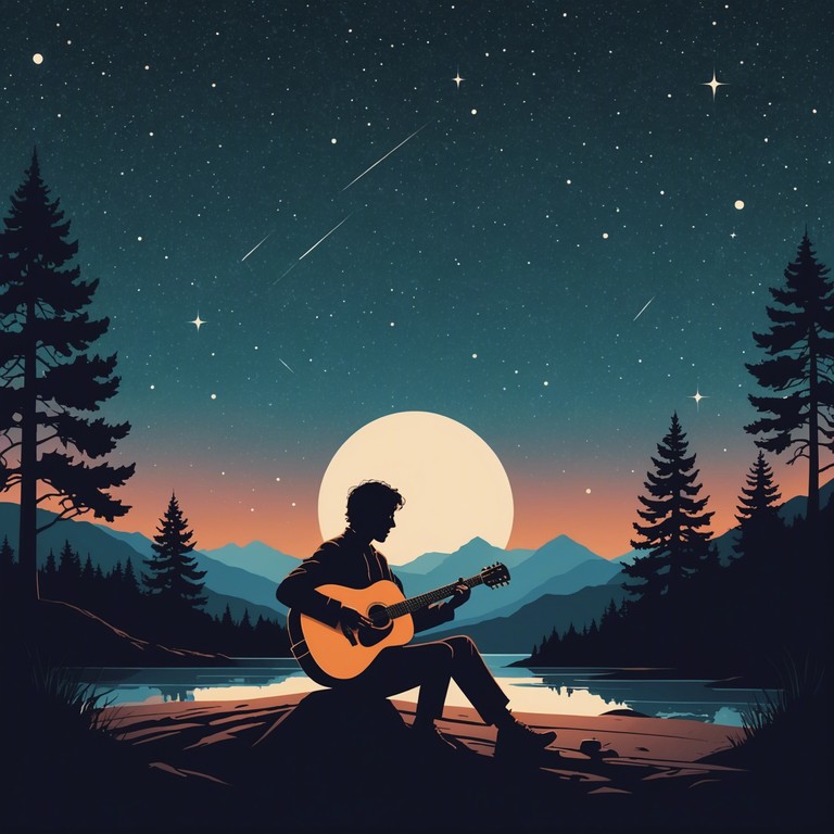 The song features a deep, soul stirring blend of minor keys and slow tempos that evoke the essence of a solitary midnight reflection. It embodies the sound of yearning and profound longing through the rich tones of a classic electric guitar.