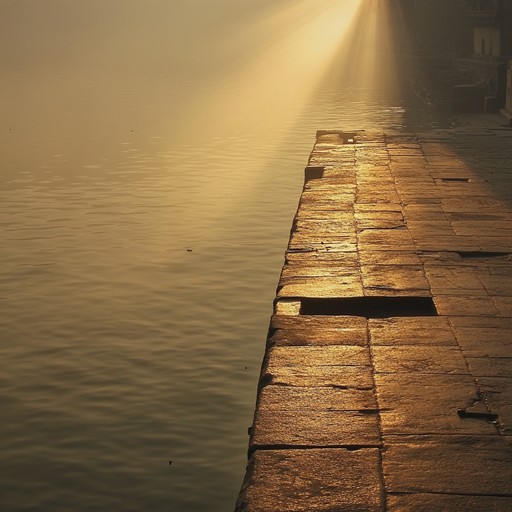 An evocative composition that combines lush string arrangements over the subtle drone of the sitar, painting an auditory scene of varanasi’s ghats at dawn, full of spiritual ambience and introspection.