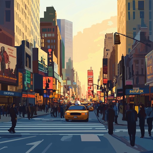 This piece encapsulates the energetic and vibrant essence of broadway at sunrise. With sweeping orchestral arrangements and powerful brass sections, it evokes the bustling, inspiring atmosphere of the iconic theatre district waking up. Its dynamic shifts from soft morning whispers to bold, triumphant fanfares tell a tale of anticipation and excitement.