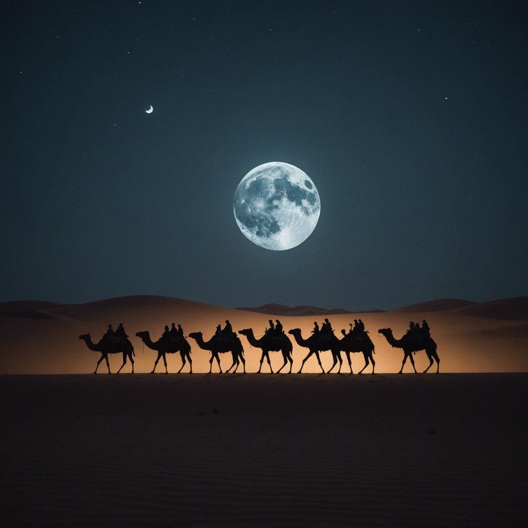 A sonic adventure where ancient middle eastern sounds blend with edgy electronic beats, evoking images of a shadowy caravan moving under a starlit desert sky. This invigorating mix highlights the contrast between tradition and modernity, revealing a soundscape that is both timeless and contemporary.