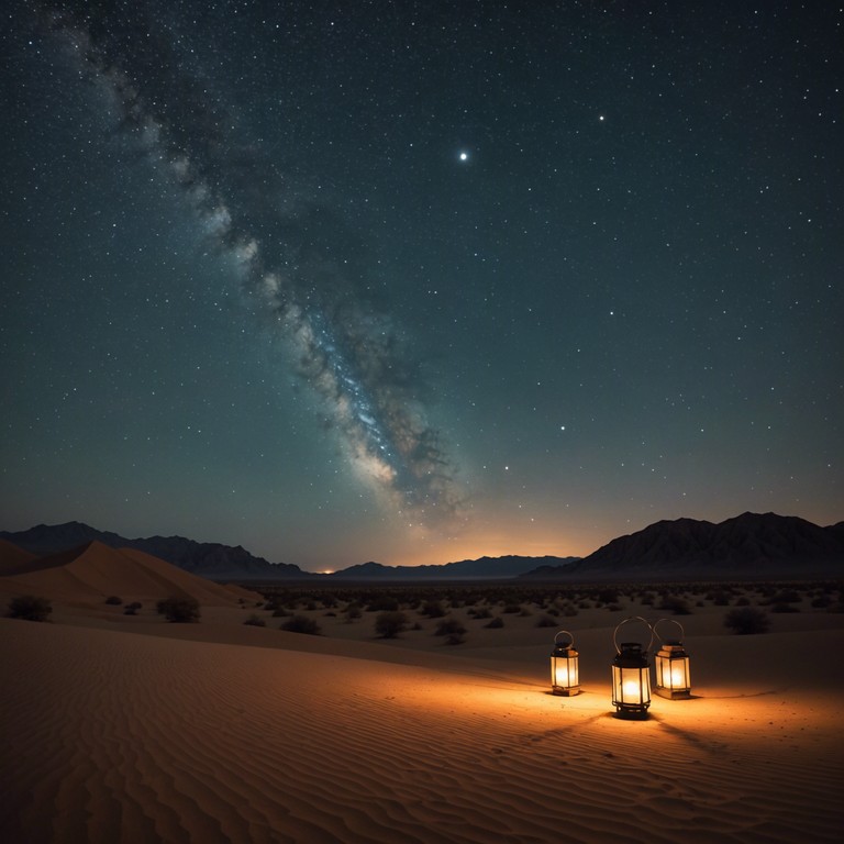 Venture into the heart of the sahara with this captivating instrumental that seamlessly combines the rhythmic pulse of traditional instruments with modern melodic synth lines, creating a soundscape that transports listeners directly to a starlit desert night, where ancient rhythms meet contemporary groove.