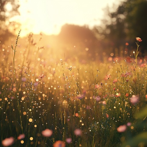 A calming piece that evokes the feeling of walking through a sunlit meadow on a peaceful summer morning. The music features gentle, cascading notes that mimic the soft rustling of leaves and the distant chirping of birds, creating a perfect backdrop for relaxation and introspection