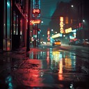 melancholic journey through 80s deserted city nights