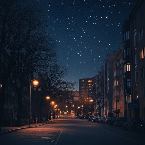 An instrumental chill pop rock track that blends gentle guitar melodies with subtle electronic textures, evoking the peaceful ambiance of the city at night as lights shimmer and fade, creating a reflective and serene atmosphere.