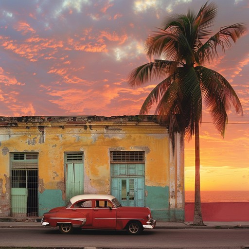 Immerse yourself in the vibrant and danceable tunes of cuban sunset rhythms, a track that captures the nostalgic and festive atmosphere of a lively street festival in havana. The music intertwines traditional cuban mambo with a dash of modern flair, inviting listeners to step onto the dance floor with its infectious beats and exhilarating brass sections.