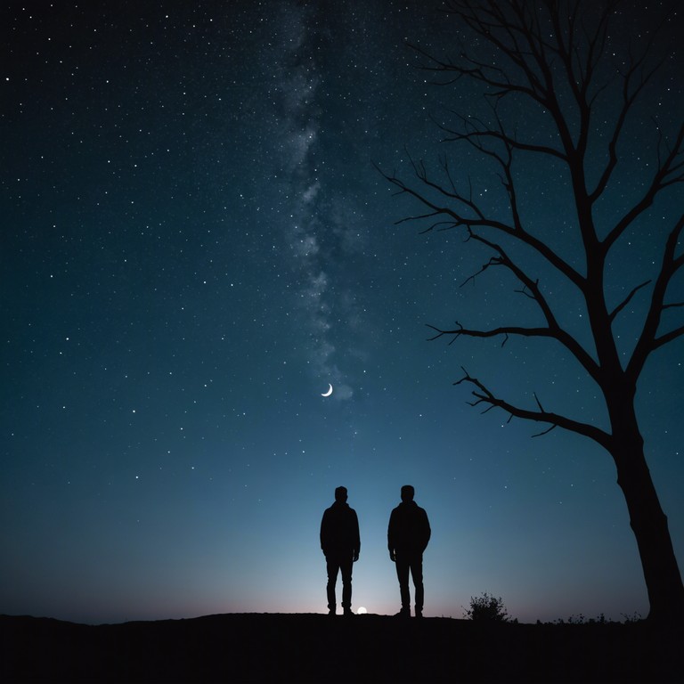 This track captures the essence of a tranquil, introspective night spent contemplating under the moonlight. Delicate synths weave through a minimalist arrangement, evoking the stillness of night and the introspective moments that come with gazing at the stars.