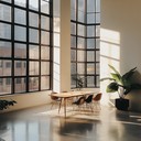 gentle, uplifting corporate music with a modern touch