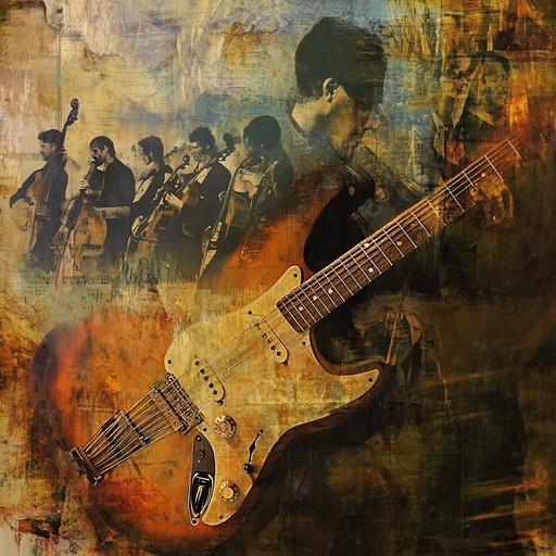 An instrumental piece blending traditional jewish klezmer with aggressive modern rock elements, featuring electric guitar to create an edgy and energetic fusion.