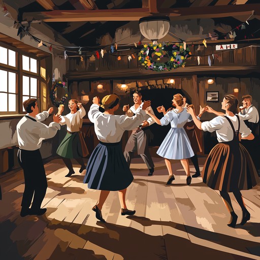 Experience an invigorating polka track that transports you to a vibrant bavarian dance floor. The lively accordion melodies are enhanced by brisk rhythms that keep you moving. Perfect for celebrations and festive occasions, this song embodies the essence of cheerful gatherings and folk traditions.