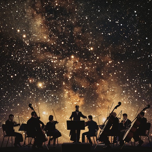 An ethereal symphonic piece crafted to evoke the wonders of the cosmos. With its sweeping orchestral arrangements and celestial harmonies, it transports listeners to the stars. Strings, woodwinds, and brass harmonize to create an ambiance of mystique and beauty, capturing the essence of interstellar journeys.