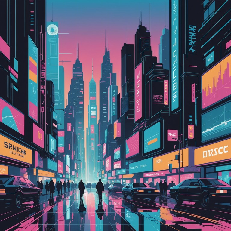 Capturing the essence of a bustling cyberpunk metropolis at night, this alternative version augments the original with deeper bass lines and a more aggressive synth melody sequence to enhance the emotional intensity.