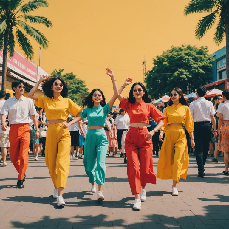 This track merges the traditional rhythms of cumbia with the raw, energetic essence of rock. Featuring an engaging blend of percussion and electric guitar riffs, the song captures the heart of a lively dance festival in the desert. The cumbia beats bring cultural depth, while powerful rock elements infuse a modern twist.