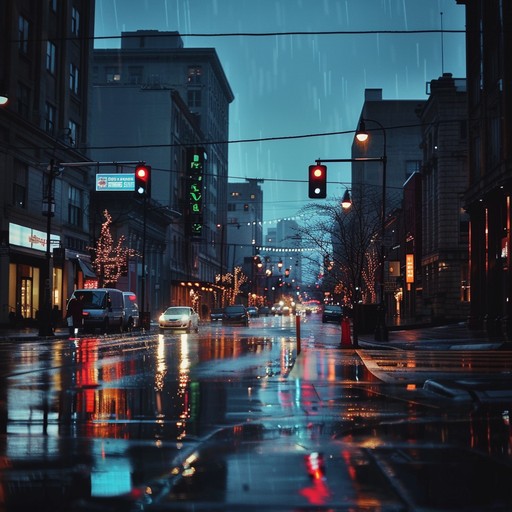 Imagine walking through a city at dusk, the skyscrapers casting long shadows and streetlights just beginning to flicker on. There's a hint of rain in the air, and the atmosphere is filled with a sense of nostalgic yet energetic anticipation. This track captures the essence of urban exploration with a modern twist, blending ambient sounds with fast-paced beats.