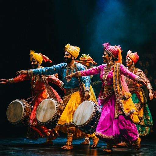 A lively instrumental piece that embodies the spirited rhythms and melodies of traditional punjabi bhangra, celebrating the vibrancy of harvest festivals with energetic percussion and uplifting melodies.