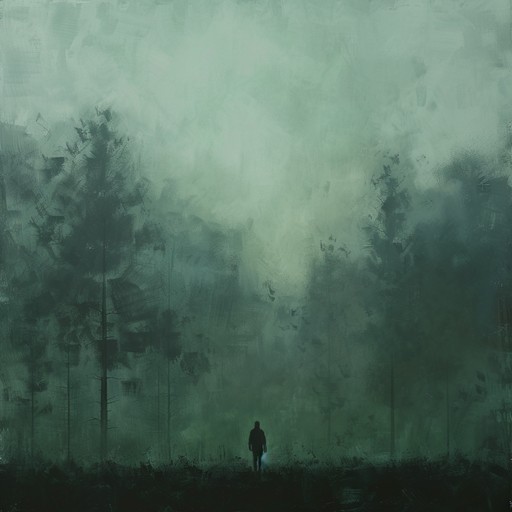 This track evokes a profound sense of loneliness using ethereal waves to craft an expansive, dreamy soundscape. The gentle and sustained tones of the synthesizer create an otherworldly atmosphere, transporting the listener to a realm of solitude and introspection. The music paints an image of wandering through an empty, mist covered forest at dawn, with each note echoing like a distant memory. Soft reverb and delay effects add depth and a haunting quality to the composition.