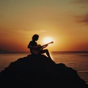 calming latin jazz melody evoking sunset over tranquil waters.