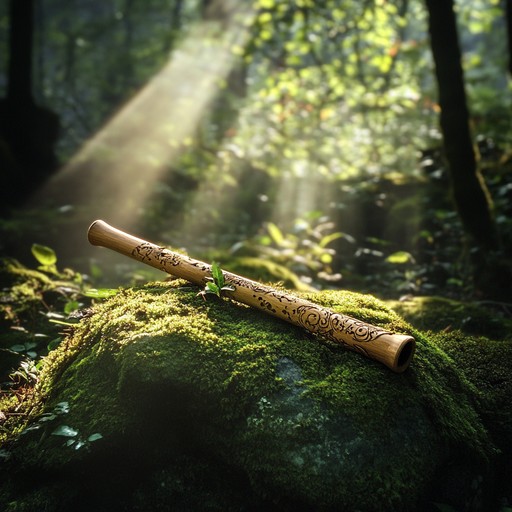 A soothing instrumental that captures the essence of traditional celtic music, with a flute leading the melody over gentle ambient sounds, evoking a sense of peace and reflection on times past.