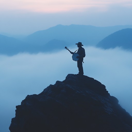 An instrumental bluegrass piece featuring intricate banjo melodies that evoke the mysterious and timeless atmosphere of the appalachian mountains, blending traditional sounds with an eerie undertone