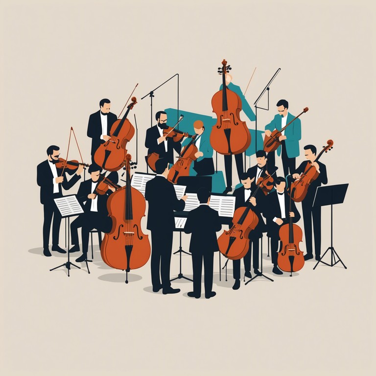 A composition that uses modern synthesizers to reinterpret classical orchestral arrangements, creating a piece that feels both timeless and contemporary.