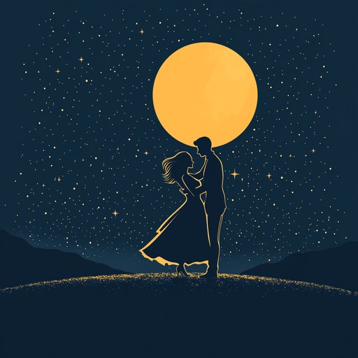 A delicate and tender waltz under the moonlight, capturing the essence of romance and emotion with a smooth and melodious flow, ideal for dancing couples and evocative serenades.