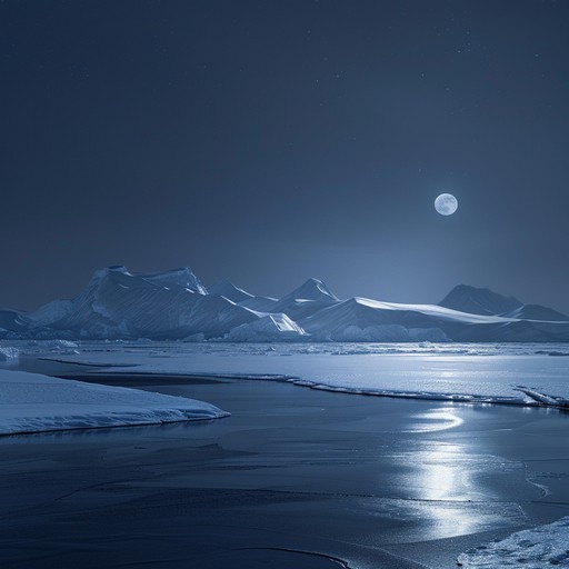 Imagine standing alone under a vast, starry arctic sky as the aurora borealis dances gracefully overhead. This track captures the mystique of the polar environment, enveloping the listener in a soundscape of frosty winds and ethereal beauty, with a soothing yet haunting melody that conveys the solitude and magnificence of the arctic night.