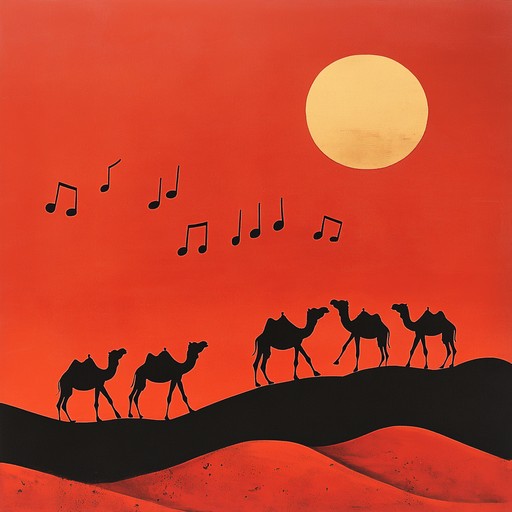 Experience the joy of a whimsical journey through middle eastern deserts with playful qanun melodies that dance like laughing camels under the sun