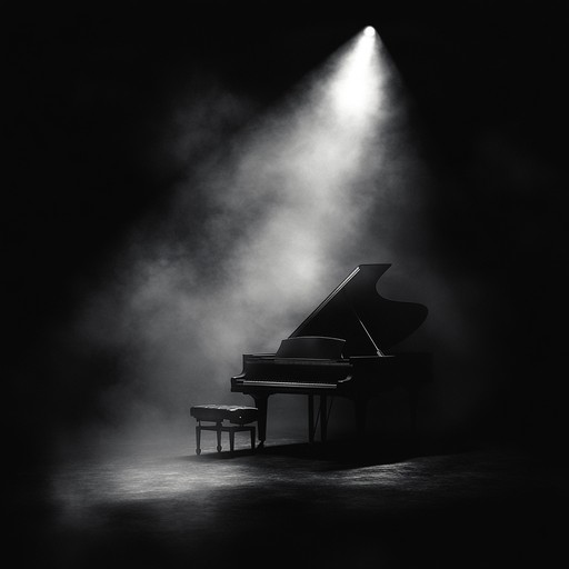 An instrumental track combining dark cabaret elements with a rebellious spirit, featuring evocative piano melodies set against a backdrop of mystery and intrigue, creating the atmosphere of a clandestine performance.