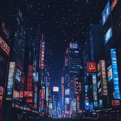 Immerse in a world where the retro futuristic glow of neon lights bathes skyscraper filled cityscapes. The sound is a rich tapestry of nostalgic synth layers, underpinned by a driving bassline that embodies the nightlife energy of a bygone yet futuristic era.