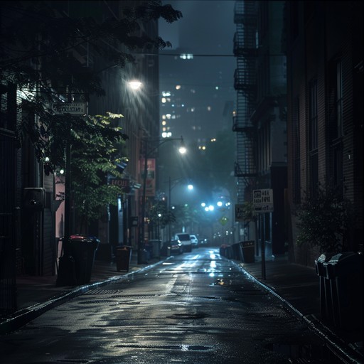 A captivating mix of tense yet soothing sounds, this track blends easy listening with an urban nightscape feel. The use of saxophone provides a calming yet edgy ambiance, making it perfect for a tense, late night walk through the city.