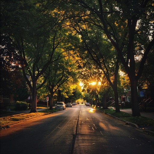 A soothing instrumental piece, reminiscent of the golden days of oldies, perfect for a reflective evening stroll along a quiet, tree lined avenue. The delicate strumming of the guitar leads the melody, creating a warm and nostalgic atmosphere. A gentle, steady rhythm accompanies the lead, evoking the charm and simplicity of bygone days, making it an ideal background for moments of calm introspection and gentle relaxation.