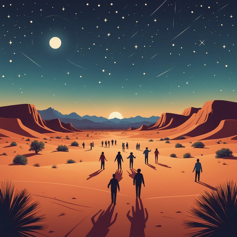 This instrumental track embodies the spirit of celebration in a middle eastern context, featuring lively beats and a strong melodic line that invites listeners to dance beneath a starlit desert sky. The music combines traditional rhythms with a modern sense of joy and festivity, making it perfect for cultural festivals or a night of dance.