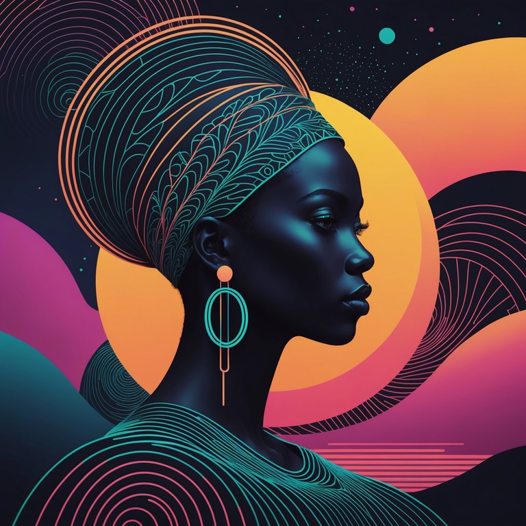 Combining the energetic pulse of traditional afrobeat with a splash of futuristic synth sounds, this track features a magnetic rhythm that transports the listener through time. A perfect blend where tradition meets modernity, providing an immersive auditory experience of afrofuturism.